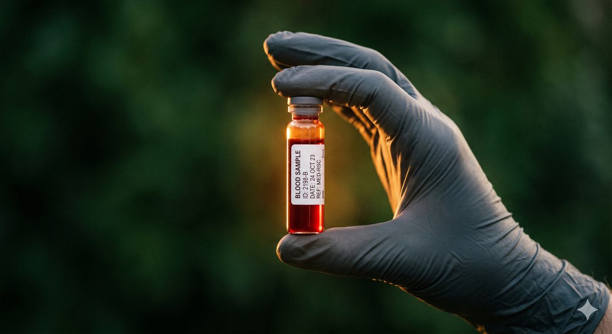 Blutprobe im Labor