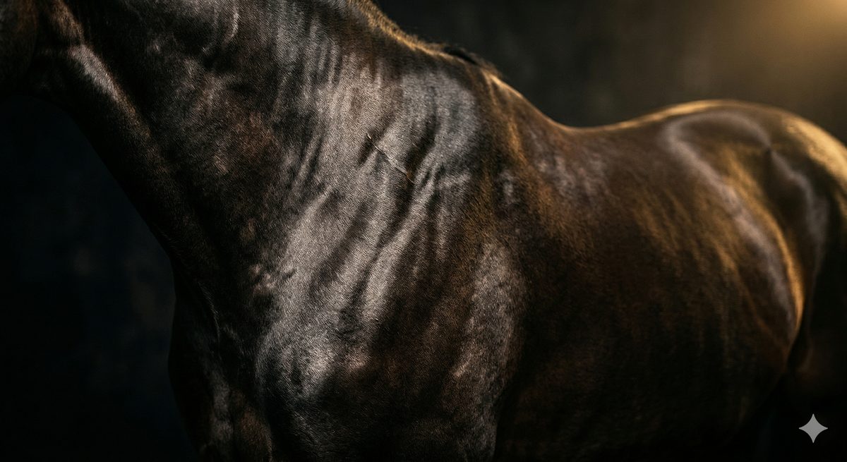 Muskulatur eines Pferdes im Detail